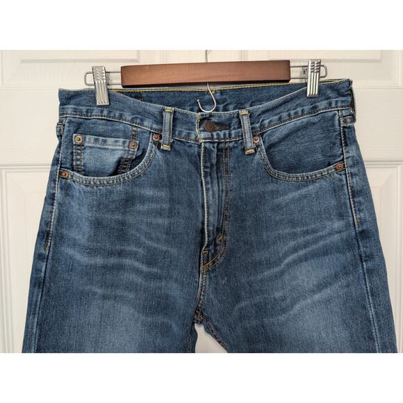 Levis 505 Mens Jeans Straight Leg Regular Fit Medium Wash 32x30 100% Cotton EUC - Picture 2 of 9